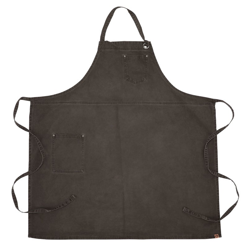 Chef Works Unisex Dorset Chefs Bib Apron, Pewter, One Size - Image 4